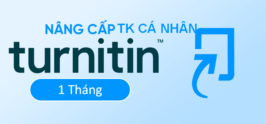 Turnitin 1 tháng dùng riêng trên tài khoản cá nhân 30 lượt/ ngày